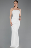 Long White Evening Dress ABU5889