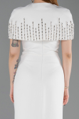 Long White Evening Dress ABU5889
