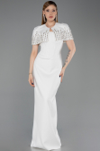 Long White Evening Dress ABU5889