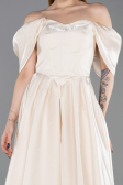 Long Beige Evening Dress ABU6191