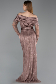Long Copper Beaded Evening Dress ABU6186
