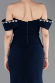 Long Navy Blue Mermaid Prom Dress ABU6198