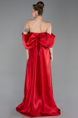 Red Long Beaded Evening Dress ABU5234