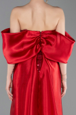 Red Long Beaded Evening Dress ABU5234