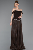 Long Brown Chiffon Evening Dress ABU6203