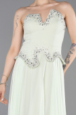 Long Mint Chiffon Evening Dress ABU6188