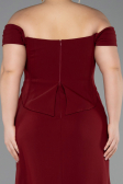 Long Burgundy Plus Size Prom Dress ABU6246