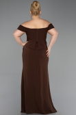 Long Brown Plus Size Prom Dress ABU6246
