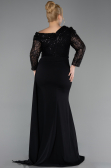 Long Black Formal Plus Size Dress ABU6213