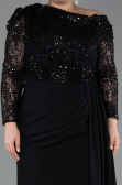 Long Black Formal Plus Size Dress ABU6213