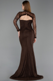 Long Brown Dantelle Evening Dress ABU6207
