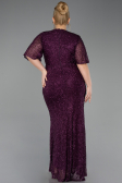 Purple Long Plus Size Evening Gown ABU4542