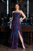 Long Fuchsia Evening Dress ABU6259