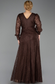Long Brown Dantelle Plus Size Evening Dress ABU6272
