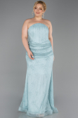 Long Mint Dantelle Plus Size Evening Dress ABU6280