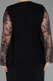Midi Black Plus Size Cocktail Dress ABK2646
