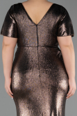 Long Copper Plus Size Evening Gown ABU6281