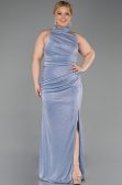 Long Indigo Plus Size Evening Gown ABU6311
