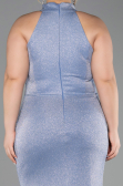 Long Indigo Plus Size Evening Gown ABU6311