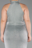 Long Mint Plus Size Evening Gown ABU6311