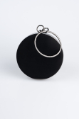 Black Suede Evening Bag SH841