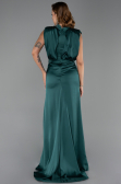 Long Emerald Green Satin Evening Dress ABU2133