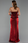 Long Burgundy Chiffon Evening Dress ABU6336