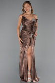 Long Brown Chiffon Evening Dress ABU6336