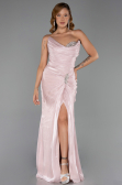 Long Powder Color Chiffon Evening Dress ABU6336