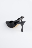 Black Laser Cut Stiletto MJ4102