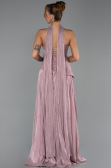 Long Powder Color Chiffon Evening Dress ABU6335