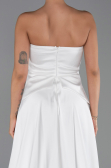 Long White Dantelle Evening Dress ABU5615