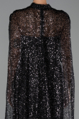Long Black Scaly Evening Dress ABU6343