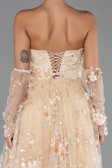 Long Gold Evening Dress ABU6344