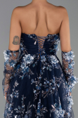 Long Navy Blue Evening Dress ABU6344