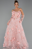 Long Powder Color Evening Dress ABU6344