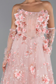 Long Powder Color Evening Dress ABU6344