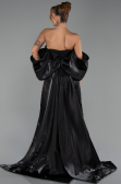 Long Black Beaded Evening Dress ABU6351