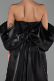 Long Black Beaded Evening Dress ABU6351