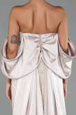 Long Mink Beaded Evening Dress ABU6351