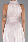Long Beige Chiffon Evening Dress ABU6352