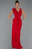 Long Red Chiffon Prom Gown ABU6354