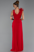 Long Red Chiffon Prom Gown ABU6354