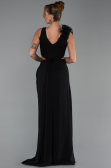 Long Black Chiffon Prom Gown ABU6354