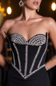 Long Black Evening Dress ABU6327