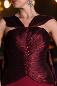 Long Burgundy Evening Dress ABU6326
