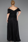 Long Black Plus Size Evening Dress ABU6333