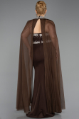 Long Brown Plus Size Evening Gown ABU6338