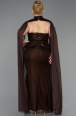 Long Brown Dantelle Plus Size Evening Dress ABU6361