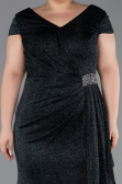 Long Emerald Green Plus Size Evening Dress ABU6362